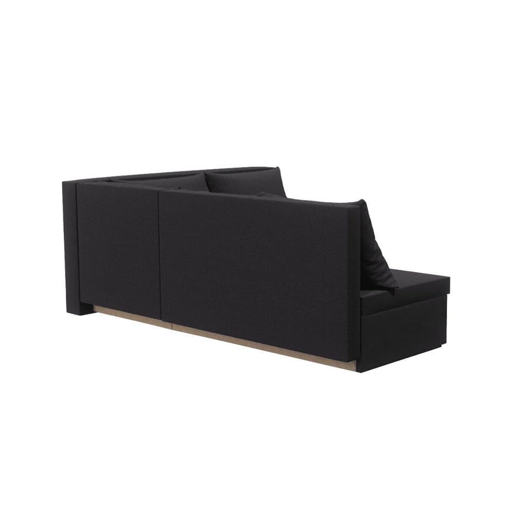 Hugo L Ecksofa 206x165cm Graphit Wohnzimmer Couch Schlafsofa