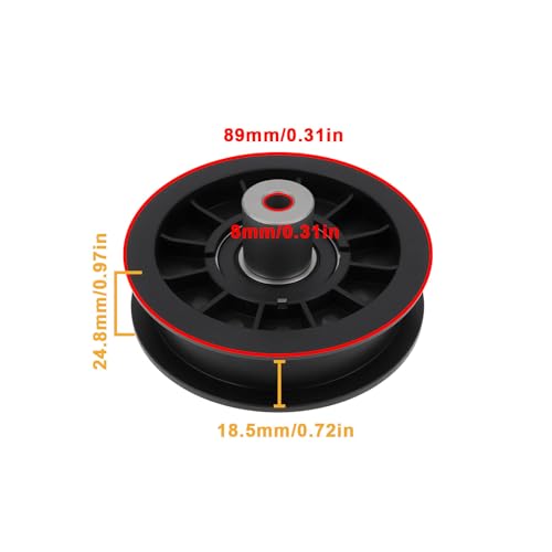 SING F LTD Lawnmower Pulley AUC11239 AUC20590 Compatible with John Deere X330 X340 X350 X350R X354 X360 X370 X380 X384 89x8x24.8mm by SING F LTD - Used condition - Image 4