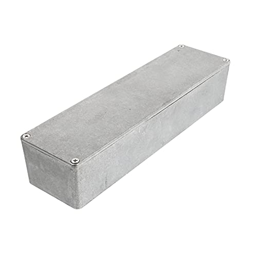 HEMOTON Aluminum Box Case Guitar Effect Pedal Enclosure Bass Case 1032l Silver Sturdy Guitar Supply