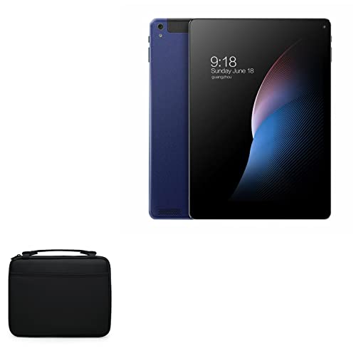 BoxWave Case Compatible with Voyo i8 - Hard Shell Briefcase, Slim Messenger Bag Briefcase Cover Side Pockets - Jet Black