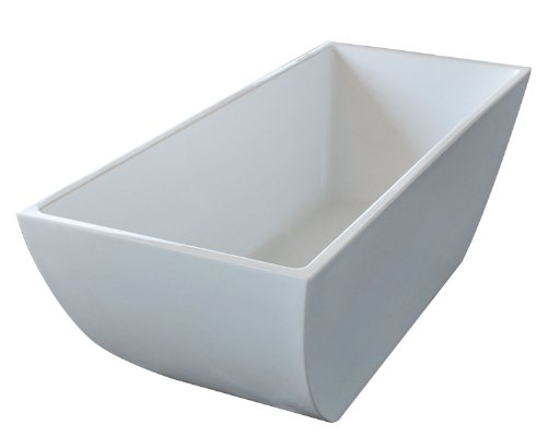 Spa World Venzi Vz6730Rnsxcwxx Vida Collection Rectangular Soaking Bathtub, 30X67, Center Drain, Wh #TOP3