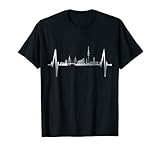 Hamburg Skyline Herzschlag Hamburger Hafen Liebe Fan Hamburg T-Shirt