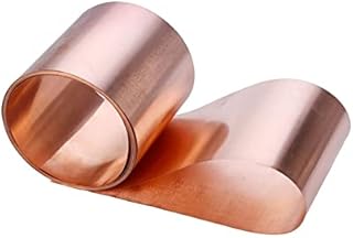 GatherTOOL 1M/pc 99.9% Pure Copper Cu Metal Sheet Foil Plate Strip 0.1/0.2/0.3/0.5/0.8/1mm Thick X 10/20/30/40/50mm Width X 1000mm Length DIY Tool (Specification : 0.1x50x1000)