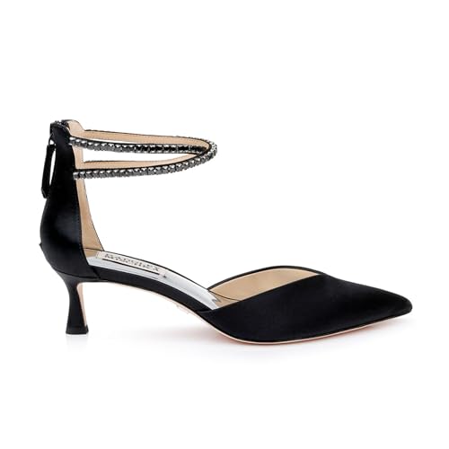 Image of Badgley Mischka Women's Lilibeth Dual-Strapped Kitten Heels