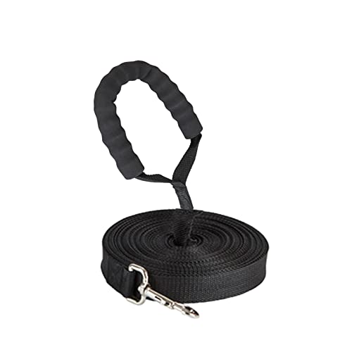 Vivi Bear Hundeleine, Nylon-Seil, ideal für die Ausbildung von Nachtlaufen, beim Camping und für Hunde, groß, mittel und klein, Schwarz Cover