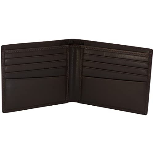 Smith & Wesson Bifold Wallet BLACK & DEEP BROWN Color, Men’s Birthday Gift, Handmade Bifold Wallet (Deep Brown)2