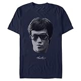 Men's Bruce Lee Cool Shades T-Shirt - Navy Blue - X Large