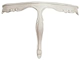 Biscottini - Estante de Pared de Madera - L50xP24xH34 cm - Acabado Blanco Envejecido - Estante - Estantería esquinera Cocina - Made in Italy