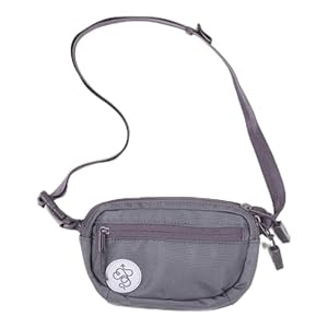 Baboon to the Moon Mini Fanny Pack – Trendy, Compact, Water-Repellent Waist Bag in Grey for Men and Women