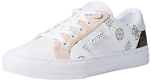 Punta chiusa GUESS Loven, Scarpe da Ginnastica Donna, Bianco e Rosa, 40 EU