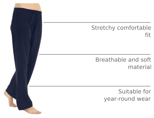 Image of U2SKIIN 2 Pack Pajama Pants for Women Soft, Cotton Comfortable Womens Lounge Lightweight Sleep Pj Bottoms