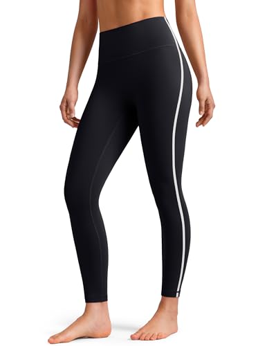 Colorfulkoala Women's Dreamlux No Front Seam High Waist Yoga Leggings with Contrast Trim 25