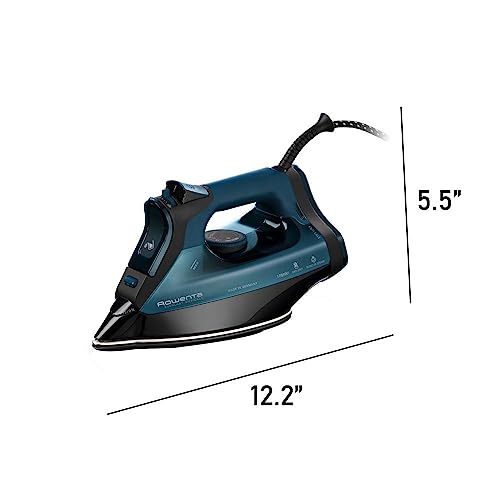Rowenta Everlast Stainless Steel Soleplate Steam Iron For Clothes 400 Microsteam Holes, Cotton, Wool, Poly, Silk, Linen, Nylon 1750 Watts Ironing, Fabric Steamer, Powerful, Auto-Off Dw7180 #TOP7