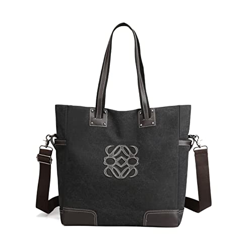 Sac d'épaule sac à main en toile grand format pour travail et voyage