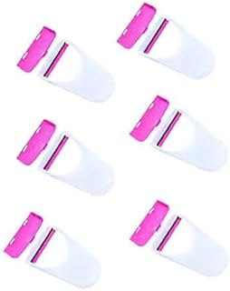 شفرات حلاقة الجسم - عبوة من 6 شفرات حلاقة سهلة الاستخدام للاستخدام مرة واحدة للحصول على بشرة ناعمة وحلاقة لطيفة للنساء