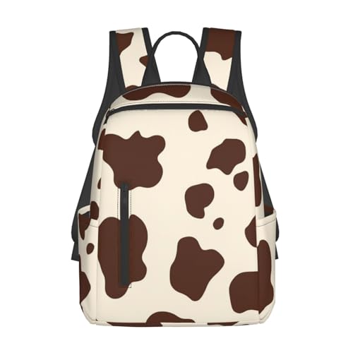 Mochila de viaje con estampado piel de vaca miniatura 1