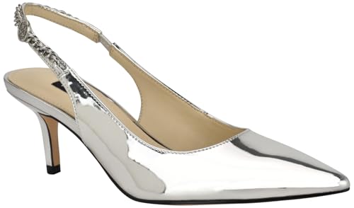 Nine West Zapatos de tacón Annae para mujer, Plata Espejo Metálico 040, 36 EU Nine West Zapatos de tacón Annae para mujer, Plata Espejo Metálico 040, 36 EU