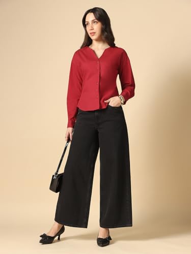Image of Globus Women Shirt (8909389011244 Maroon S)