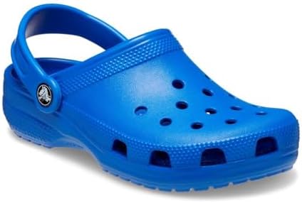 Crocs Unisex-Child Classic Clogs, Blue Bolt, 4 Big Kid - 3