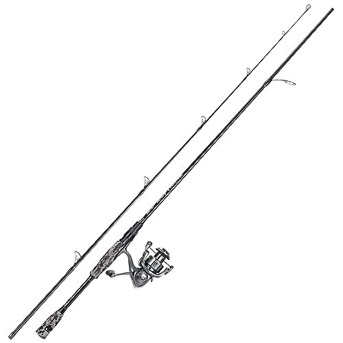 Sougayilang MX-1 Spinning Rod and Reel Combo,2-Sections Spinning Rods with 11+1 BB Reels Fishing Set, for freshwater bass-2.1G