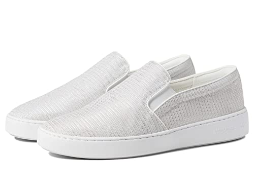 Michael Kors Keaton Slip-On White/Silver 8 M
