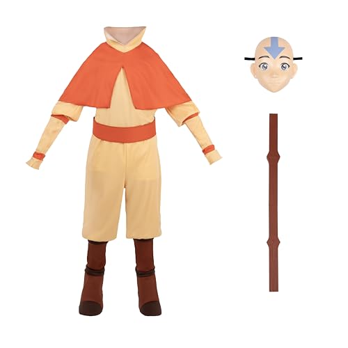 image for Jazwares Costume Play Avatar Aang Official Youth Deluxe Halloween Cost