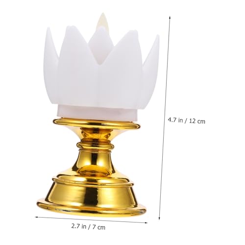 Iluminación sin llama de loto para ofrendas religiosas seguras 4