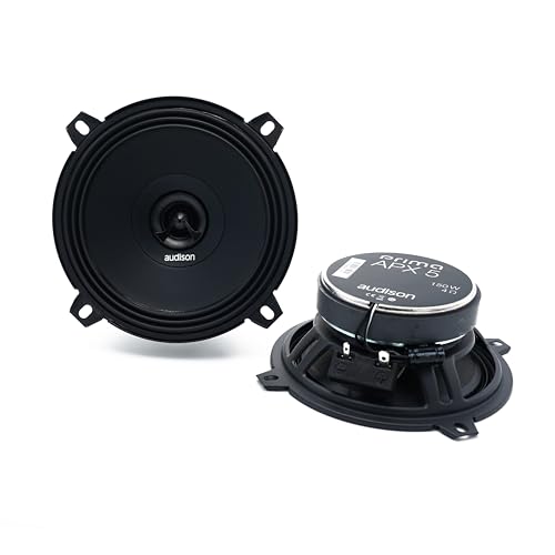 Audison APX 5 – 130 mm 2-Way coaxial Speaker with Concentric Tweeter, Polypropylene Cone and Compact Structure, 100 W max