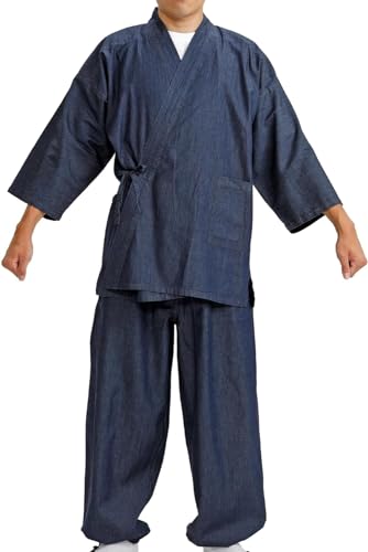 Edoten Samue denim men's 4.5 oz light denim fabric (cotton 100%) soft yarn-dyed fabric oversize