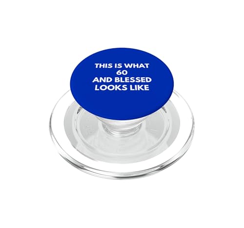 60 Cumpleaños Fiesta Cristiana Fe PopSockets MagSafe Agarre para Teléfono
