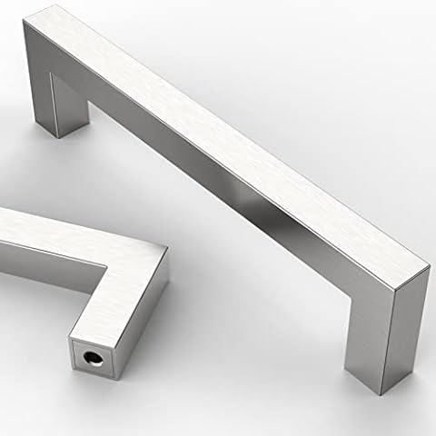 Asidrama 10 Pack Satin Nickel Cabinet Handles Cover