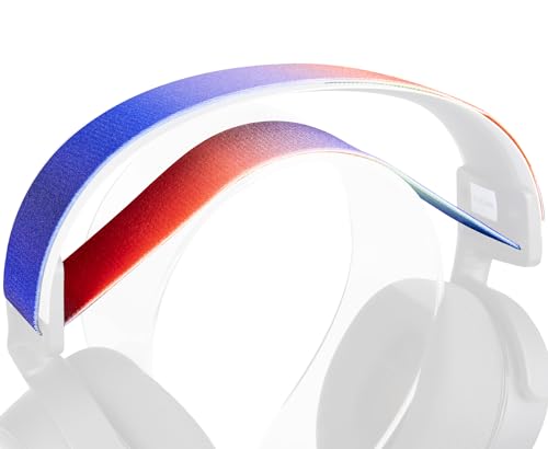 Image of SOULWIT Flexible Fabric Replacement Headband for SteelSeries Arctis 7 /7+ /7X /7P /7P+ /9 /9X /Pro /Prime Gaming Headset, Headphones Replacement Band, Headstrap Head Cushion Pad Repair Part - Rainbow