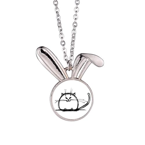 Collier lapin chat bouclé anti-allergie pour peaux sensibles