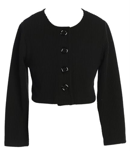 Little Girls Long Sleeve Button Closure Cardigan Sweater Jacket Dress Coat 4-14