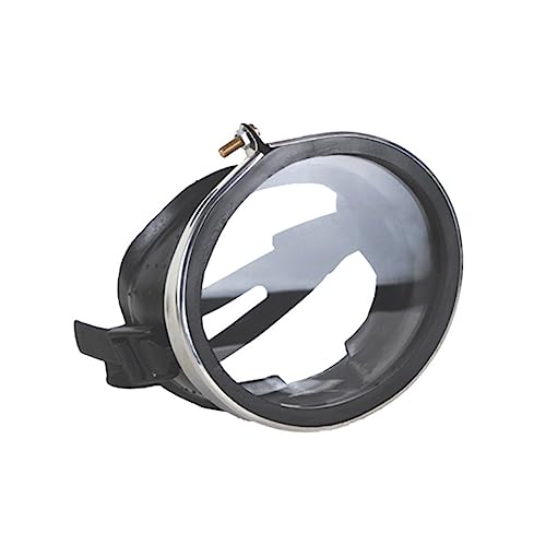 POPETPOP Dive Goggle Stainless Steel Frame Waterproof Anti-Fog Glass Swimming Diving Mask Set