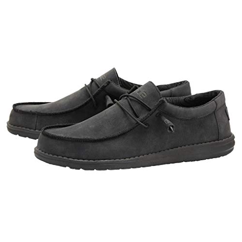 Hey Dude mens Wally Recycled Leather 