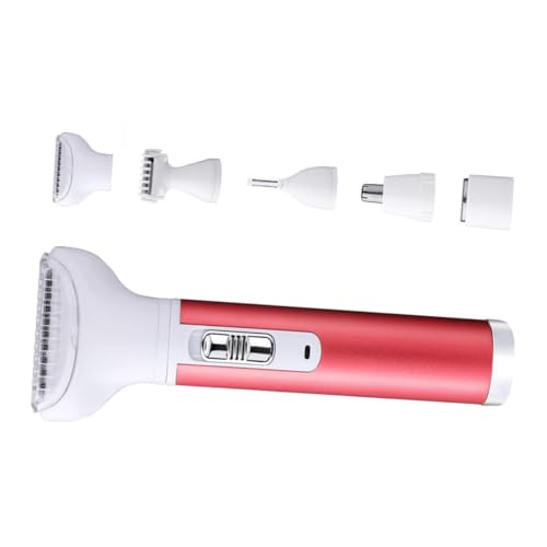 PartyKindom Ladies Shaver Kit Electric Razor for Bikini Eyebrow Trimmer Hair Removal Machine Rechargeable Beauty Tool