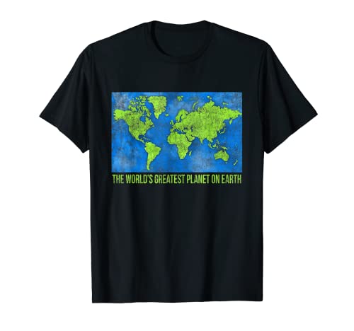 Camiseta divertida del planeta más grande del mundo en la tierra Camiseta
