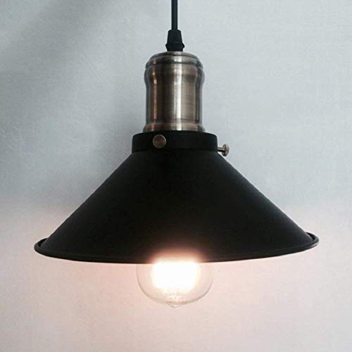 Lustre entrepôt rétro en fer forgé patiné avec système de chaîne ajustable suspendue