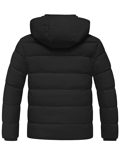 wantdo Men's Waterproof Puffer Jacket Warm Winter Coat Thicken Parka Jacket with Removable Hood (Regular and Big Size)2