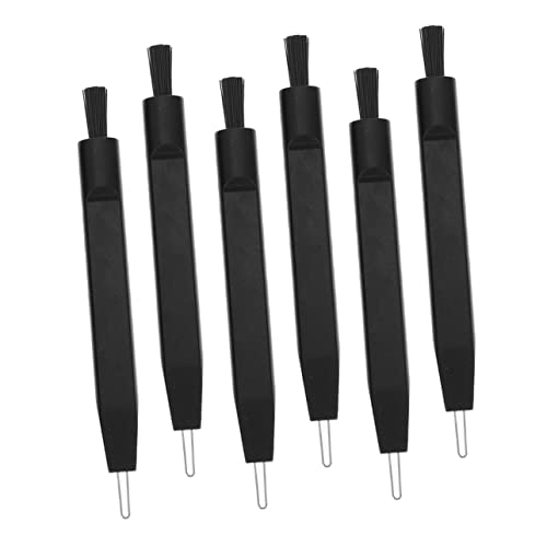 Ipetboom 6pcs Hearing Aid Cleaning Accessories Kit Brush Set for Earbuds Earmuffs Wax Removal Tool