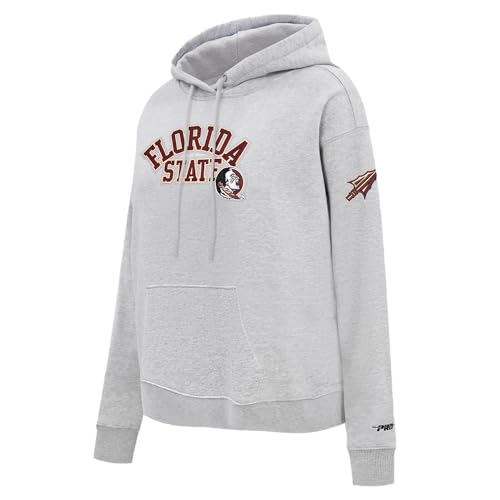 Sudadera con capucha gris Pro Standard College para mujer talla S 3