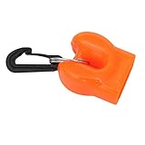 Almencla 1 Piece Breathing Apparatus Debrisproof Retainer Mouthpiece Cover, PVC Material, Quick Release Snap Fastener, Orange Diving Holder Reachory