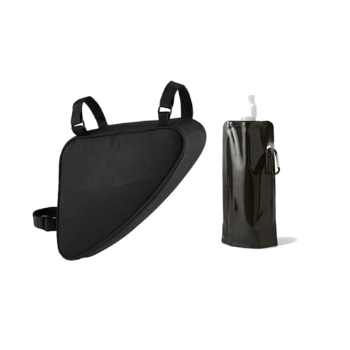 Bolsa Acessório para Quadro de Bicicleta com Garrafa Dobrável Squeeze