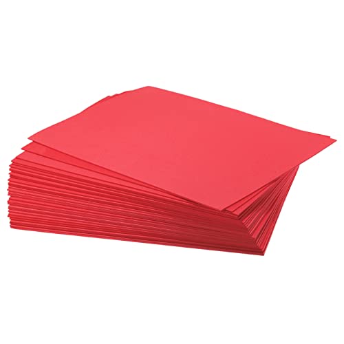 Image of uxcell EVA Foam Sheets Red 12 Inch x 9 Inch 2mm Thickness for Crafts DIY Pack of 30