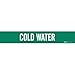 Brady 7055-1HV, 93423 Self-Sticking Vinyl Pipe Marker, (Pack of 25 Cards)