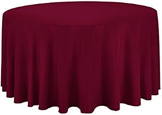 Gee Di Moda Tablecloth - 120" Inch Round Tablecloths for Circular Table Cover