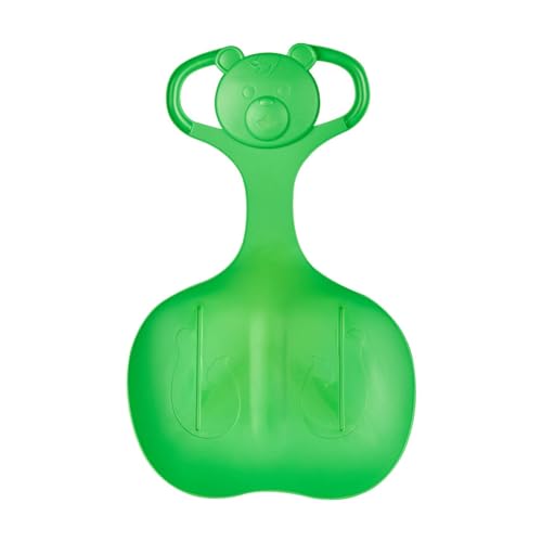 Generic Heavy Duty Sled for Snow and Sand, Toboggan with Handle for All Ages, Green