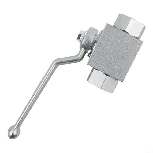 SUPAIDM Válvula hidráulica de 2 vías de Alta presión 1 Bola, 500 Bar mwp, Manual de Acero al Carbono (g3/8)