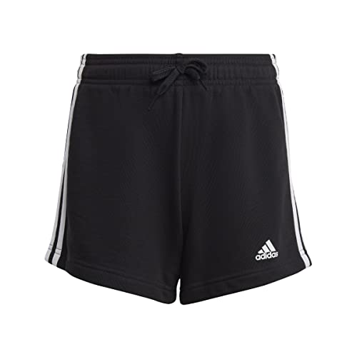 adidas Mädchen Essentials 3-Stripes Shorts, Black/White, 13-14 Years
